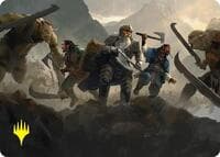 Struggle of Howling Steel Art Card (Gold-Stamped) - Art Series: The Hobbit - Magic: The Gathering card
