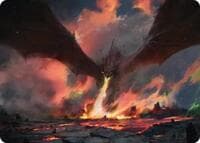 Smaug, the Great Calamity Art Card - Art Series: The Hobbit - Magic: The Gathering card