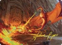 Smaug's Fury Art Card (Gold-Stamped Signature) - Art Series: The Hobbit - Magic: The Gathering card