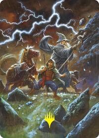Call Forth the Tempest Art Card (Gold-Stamped) - Art Series: The Hobbit - Magic: The Gathering card