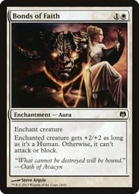 Bonds of Faith - Duel Decks: Heroes vs. Monsters - Magic: The Gathering card