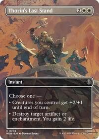 Thorin's Last Stand (Borderless) - The Hobbit - Magic: The Gathering card