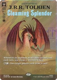 Gleaming Splendor (Borderless) (Surge Foil) - The Hobbit - Magic: The Gathering card