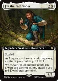 Fili the Pathfinder (Extended Art) - The Hobbit - Magic: The Gathering card