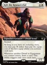 Kili the Resourceful (Extended Art) - The Hobbit - Magic: The Gathering card