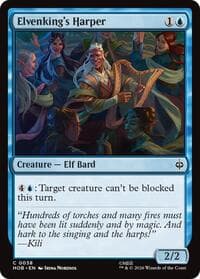Elvenking's Harper - The Hobbit - Magic: The Gathering card
