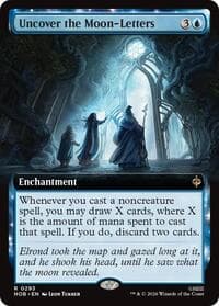 Uncover the Moon-Letters (Extended Art) - The Hobbit - Magic: The Gathering card