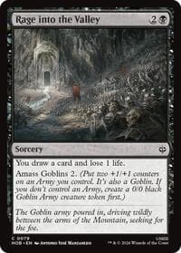 Rage into the Valley - The Hobbit - Magic: The Gathering card