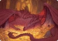 Smaug the Magnificent Art Card - Art Series: The Hobbit - Magic: The Gathering card