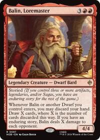 Balin, Loremaster - The Hobbit - Magic: The Gathering card