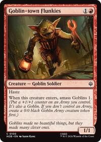 Goblin-town Flunkies - The Hobbit - Magic: The Gathering card