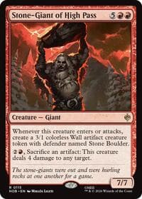 Stone-Giant of High Pass - The Hobbit - Magic: The Gathering card
