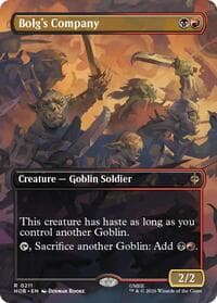 Bolg's Company (Borderless) - The Hobbit - Magic: The Gathering card