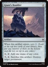 Giant's Boulder - The Hobbit - Magic: The Gathering card