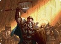 Thorin, Company's Leader Art Card - Art Series: The Hobbit - Magic: The Gathering card