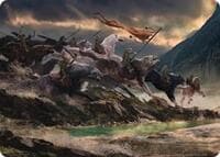 Tide of Fury and Disorder Art Card - Art Series: The Hobbit - Magic: The Gathering card