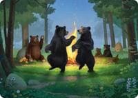 Dancing from Dark to Dawn Art Card - Art Series: The Hobbit - Magic: The Gathering card