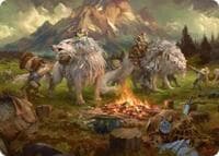 Mount Gundabad Mobilizes Art Card - Art Series: The Hobbit - Magic: The Gathering card