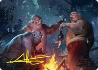 Tom, Bert, and William Art Card (Gold-Stamped Signature) - Art Series: The Hobbit - Magic: The Gathering card