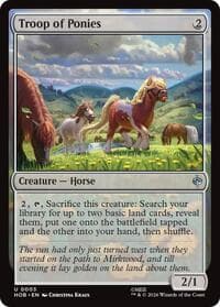Troop of Ponies - The Hobbit - Magic: The Gathering card