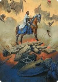 Aragorn, the Uniter Art Card - Art Series: The Hobbit - Magic: The Gathering card