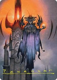Sauron, the Lidless Eye Art Card (Gold-Stamped Signature) - Art Series: The Hobbit - Magic: The Gathering card