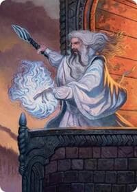 Saruman of Many Colors Art Card - Art Series: The Hobbit - Magic: The Gathering card