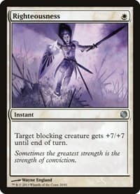 Righteousness - Duel Decks: Heroes vs. Monsters - Magic: The Gathering card