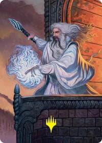 Saruman of Many Colors Art Card (Gold-Stamped) - Art Series: The Hobbit - Magic: The Gathering card