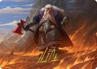 Dain of the Ancient Halls Art Card (Gold-Stamped Signature) - Art Series: The Hobbit - Magic: The Gathering card