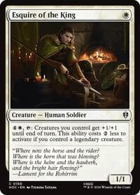 Esquire of the King - The Hobbit: Eternal-Legal - Magic: The Gathering card