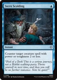 Stern Scolding - The Hobbit: Eternal-Legal - Magic: The Gathering card
