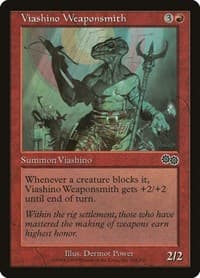 Viashino Weaponsmith - Urza's Saga - Magic: The Gathering card