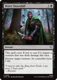 Bitter Downfall - The Hobbit: Eternal-Legal - Magic: The Gathering card