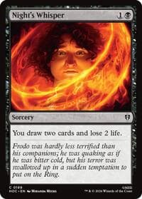 Night's Whisper - The Hobbit: Eternal-Legal - Magic: The Gathering card