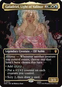 Galadriel, Light of Valinor (Borderless) - The Hobbit: Eternal-Legal - Magic: The Gathering card
