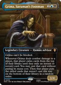 Grima, Saruman's Footman (Borderless) - The Hobbit: Eternal-Legal - Magic: The Gathering card