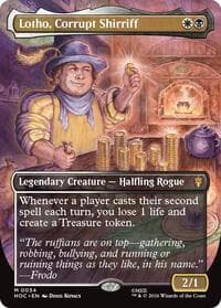Lotho, Corrupt Shirriff (Borderless) - The Hobbit: Eternal-Legal - Magic: The Gathering card