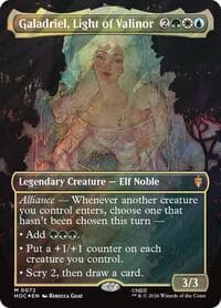 Galadriel, Light of Valinor (Borderless) (Surge Foil) - The Hobbit: Eternal-Legal - Magic: The Gathering card