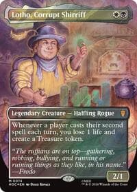 Lotho, Corrupt Shirriff (Borderless) (Surge Foil) - The Hobbit: Eternal-Legal - Magic: The Gathering card