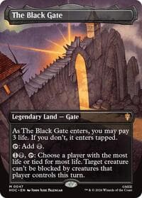 The Black Gate (Borderless) - The Hobbit: Eternal-Legal - Magic: The Gathering card