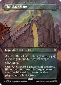 The Black Gate (Borderless) (Surge Foil) - The Hobbit: Eternal-Legal - Magic: The Gathering card
