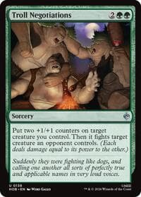 Troll Negotiations - The Hobbit - Magic: The Gathering card