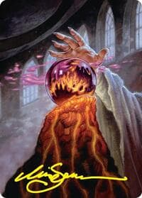 Palantir of Orthanc Art Card (Gold-Stamped Signature) - Art Series: The Hobbit - Magic: The Gathering card