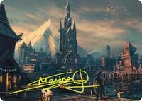 Lake-town Art Card (Gold-Stamped Signature) - Art Series: The Hobbit - Magic: The Gathering card