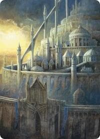 Minas Tirith Art Card - Art Series: The Hobbit - Magic: The Gathering card