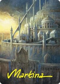 Minas Tirith Art Card (Gold-Stamped Signature) - Art Series: The Hobbit - Magic: The Gathering card