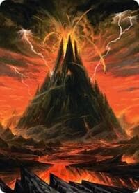 Mount Doom Art Card - Art Series: The Hobbit - Magic: The Gathering card