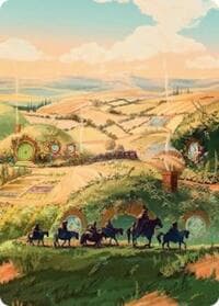 Plains Art Card - Art Series: The Hobbit - Magic: The Gathering card