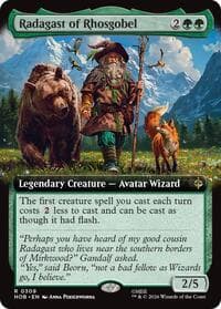 Radagast of Rhosgobel (Extended Art) - The Hobbit - Magic: The Gathering card
